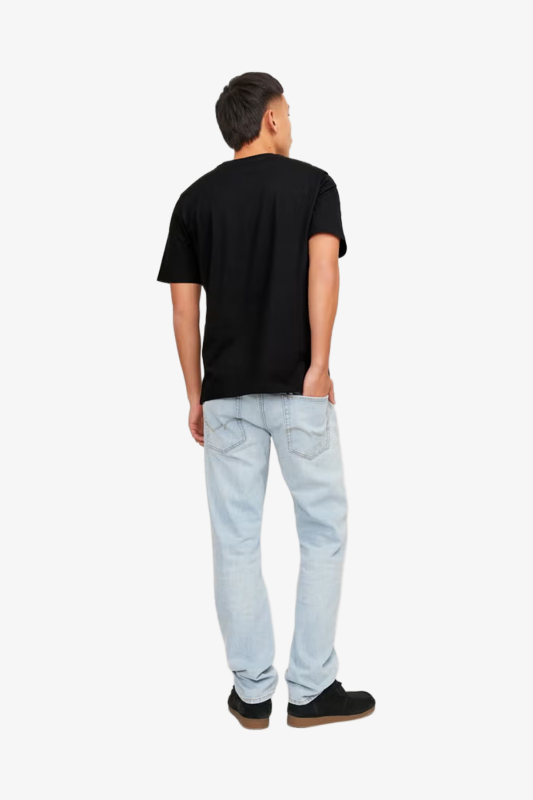Jack & Jones Jjecorp Erkek Siyah T-Shirt 12137126-Black - 2