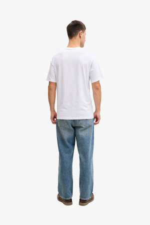 Jack & Jones Jjejeff Logo Erkek Beyaz T-Shirt 12288536-White - 2