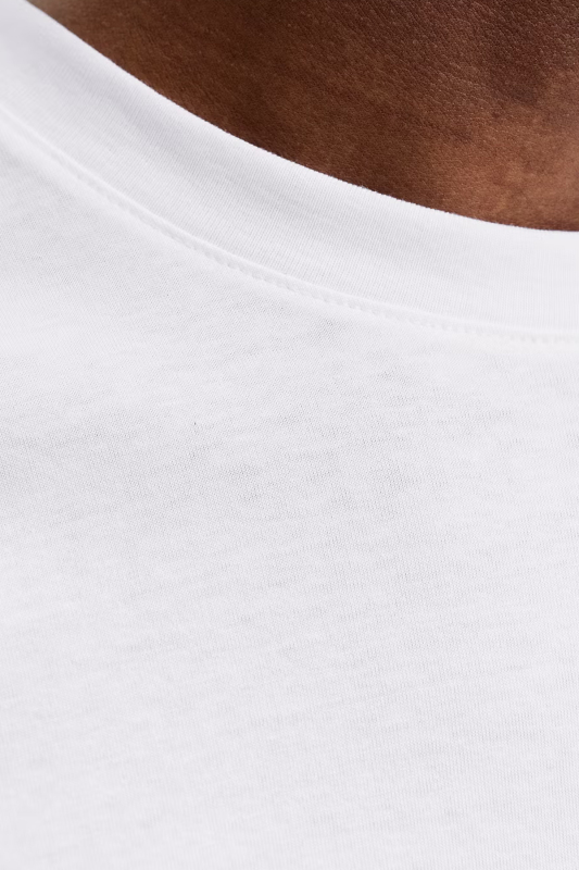 Jack & Jones Jjeorganıc Basıc Erkek Beyaz T-Shirt 12156101-White - 2