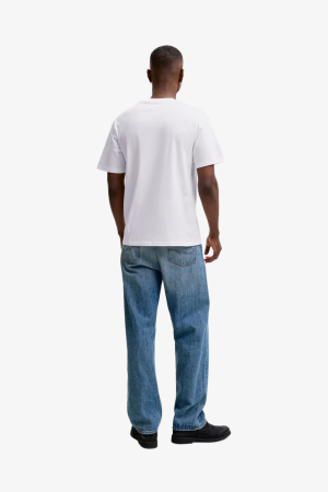 Jack & Jones Jjeorganıc Basıc Erkek Beyaz T-Shirt 12156101-White - 3