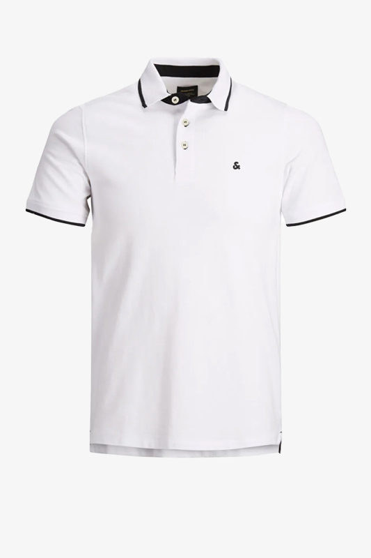 Jack & Jones Jjepaulos Polo Erkek Beyaz T-Shirt 12136668-White - 1