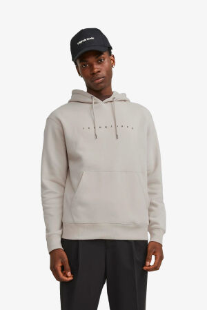 Jack & Jones Jjestar Erkek Bej Sweatshirt 12233972-Moonbeam 