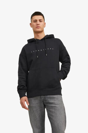 Jack & Jones Jjestar Erkek Siyah Sweatshirt 12233972-Black 