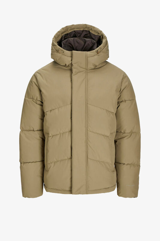 Jack & Jones Jjworld Puffer Jacket Erkek Kahverengi Mont 12259850-Mulch - 3