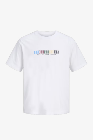 Jack & Jones Jornantucket Erkek Beyaz T-Shirt 12297899-Bright White - Jack & Jones