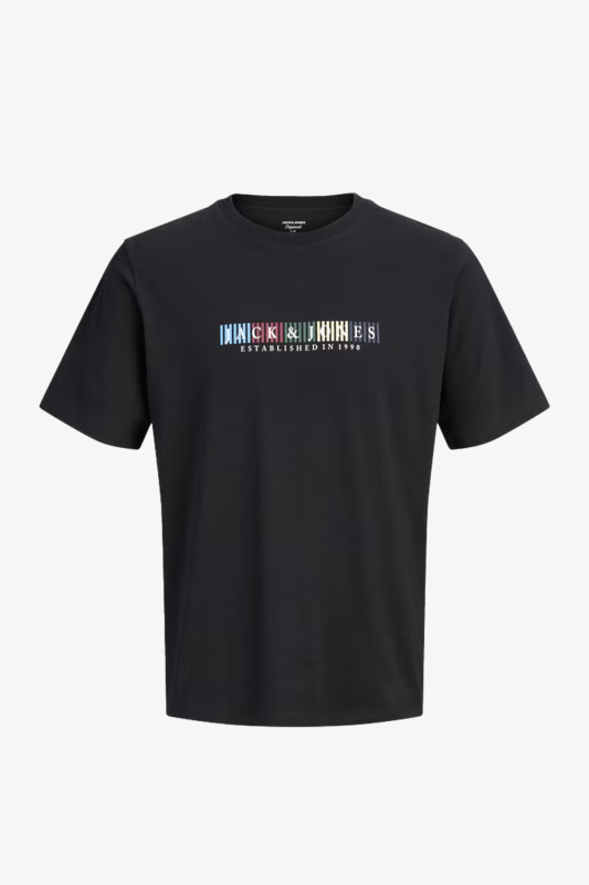 Jack & Jones Jornantucket Erkek Siyah T-Shirt 12297899-Black - 1