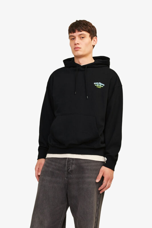 Jack & Jones Jorsalon Erkek Siyah Sweatshirt 12263640-Black - 1