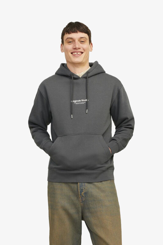 Jack & Jones Jorvesterbro Erkek Gri Sweatshirt 12241687-IronGate - 1