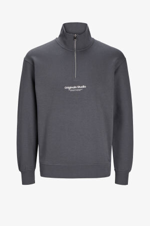 Jack & Jones Jorvesterbro Erkek Gri Sweatshirt 12241777-IronGate - 3