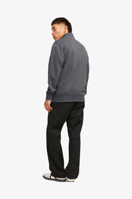 Jack & Jones Jorvesterbro Erkek Gri Sweatshirt 12241777-IronGate - 4