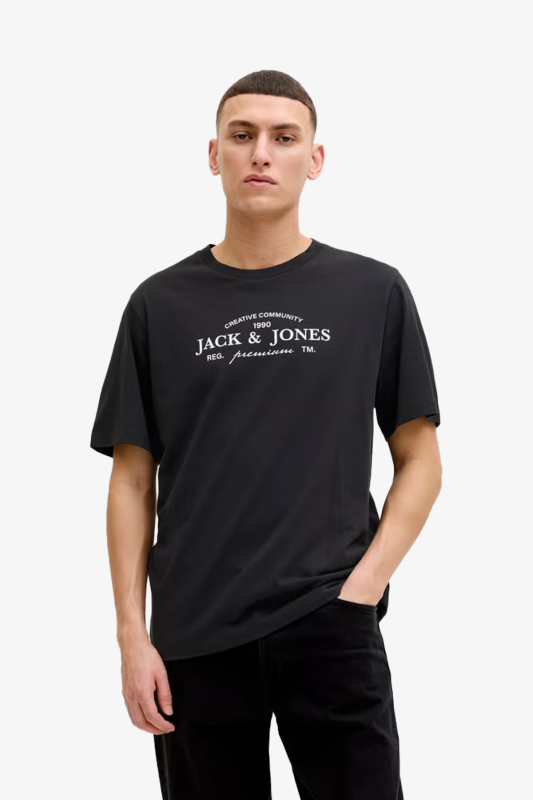 Jack & Jones Jprblakevın Erkek Siyah T-Shirt 12298017-Black - 1