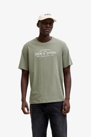 Jack & Jones Jprblakevın Erkek Yeşil T-Shirt 12298017-Smokey Olive - Jack & Jones
