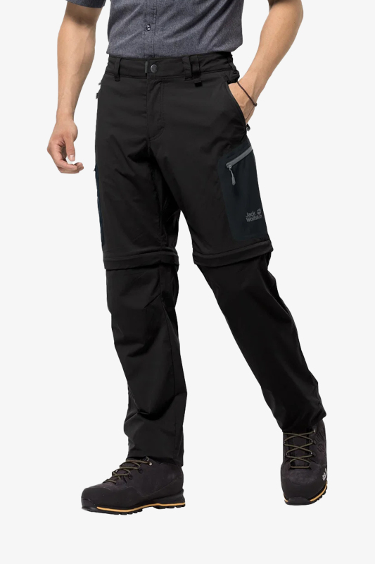 Jack Wolfskin Actıvate Lıght Zıp Off Men Erkek Siyah Pantolon 1503742-999 - 1