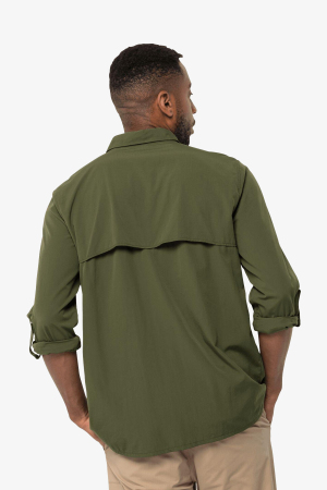 Jack Wolfskin Atacama Ls Shırt M Erkek Yeşil Gömlek 1403672-4129 - 2