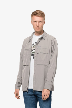 Jack Wolfskın Atacama Vent Erkek Gri Gömlek 1403671-6954 - Jack Wolfskin