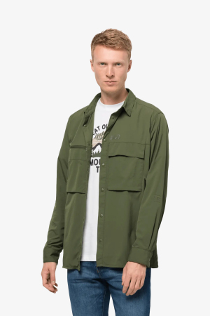 Jack Wolfskin Atacama Vent Shırt M Erkek Yeşil Gömlek 1403671-4129 - Jack Wolfskin