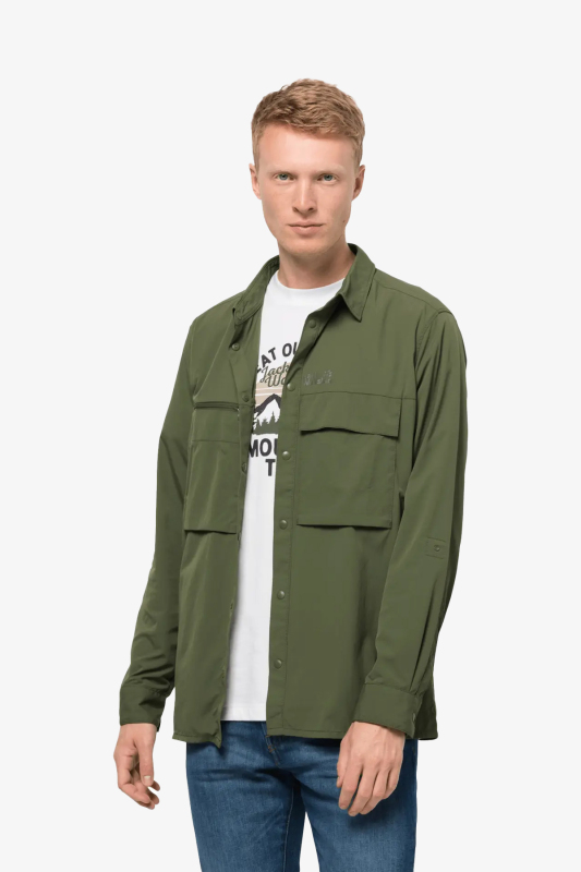 Jack Wolfskin Atacama Vent Shırt M Erkek Yeşil Gömlek 1403671-4129 - 1