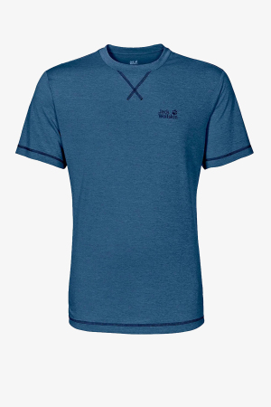 Jack Wolfskın Crosstraıl T Erkek Mavi T-Shirt 1801671-16553 - Jack Wolfskin
