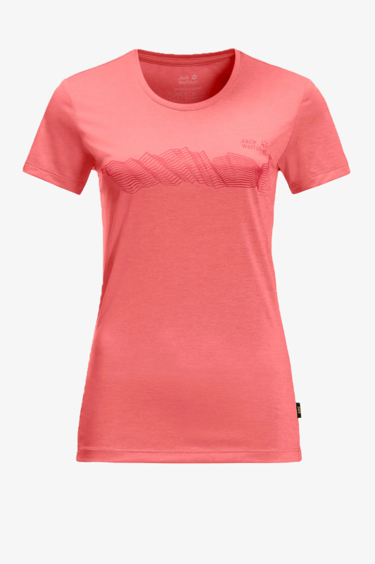 Jack Wolfskin Crotraıl Graphıc T Kadın Turuncu T-Shirt 1807212-2072 - 1