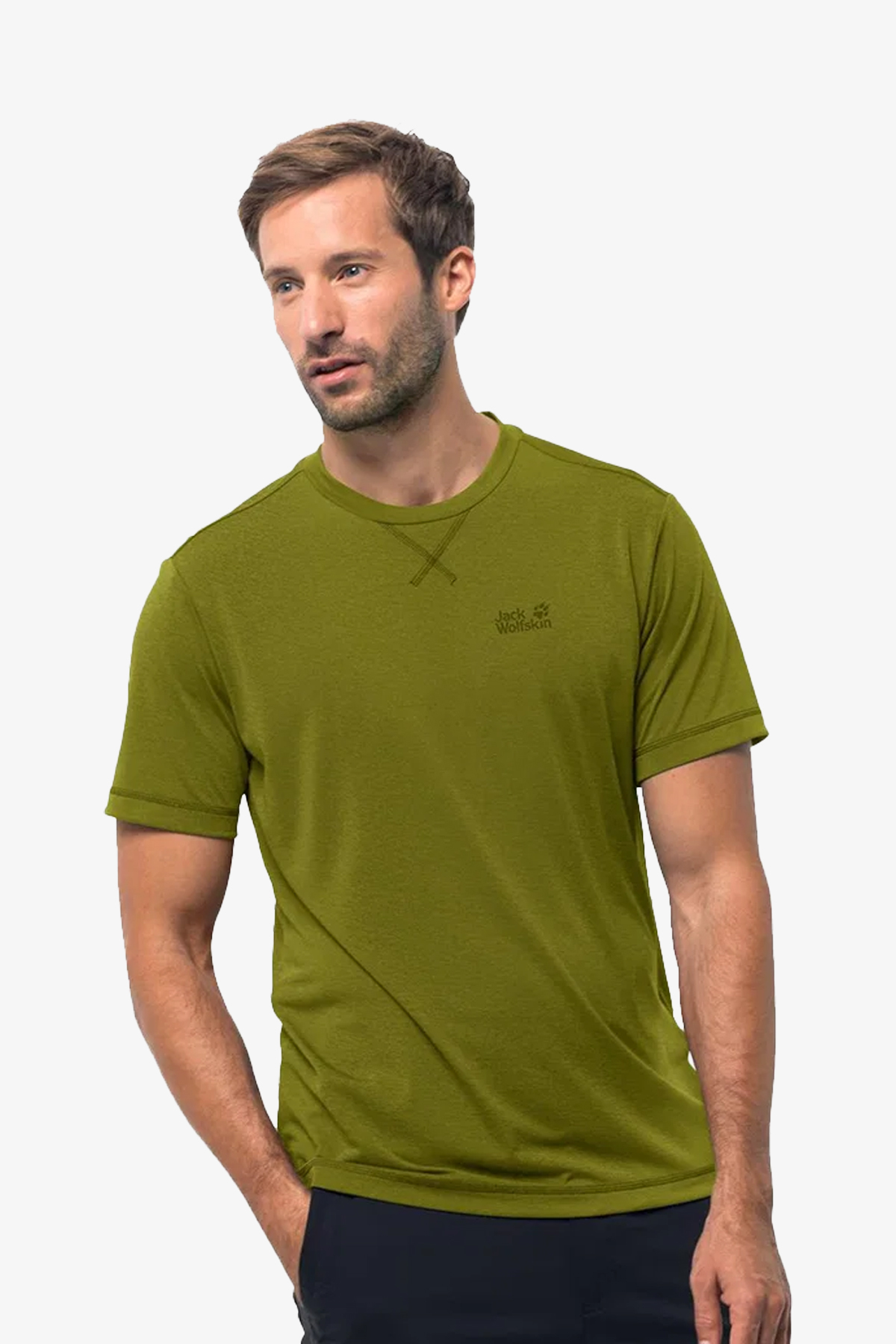 Jack Wolfskin Crotraıl T Men Erkek Yeşil T-Shirt 