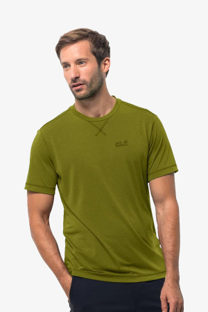 Jack Wolfskin Crotraıl T Men Erkek Yeşil T-Shirt - Jack Wolfskin