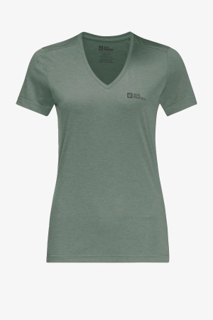 Jack Wolfskin Crotraıl T Omen Kadın Yeşil T-Shirt 1801693-4151 - Jack Wolfskin