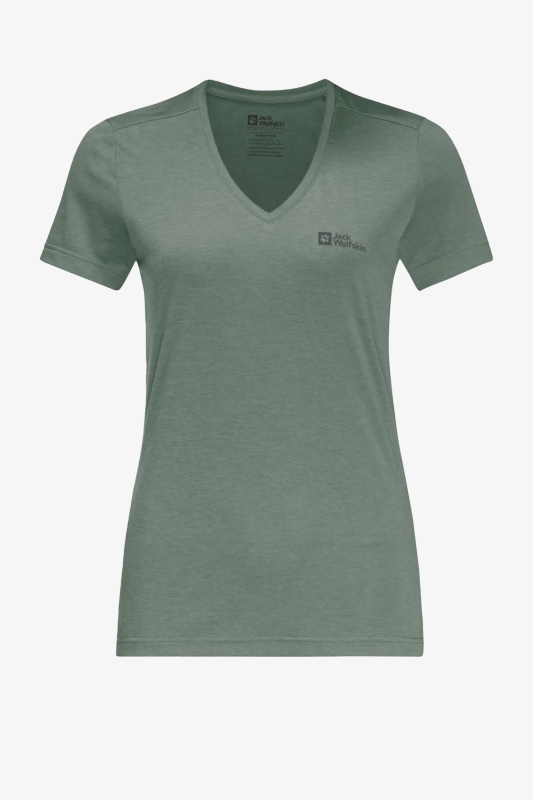Jack Wolfskin Crotraıl T Omen Kadın Yeşil T-Shirt 1801693-4151 - 1