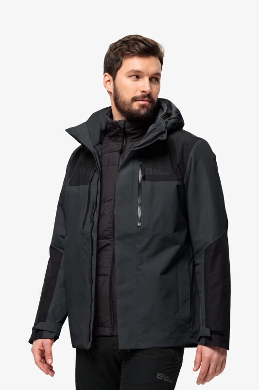 Jack Wolfskin Jasper 3In1 Erkek Gri Mont 1115261-6350 - 1
