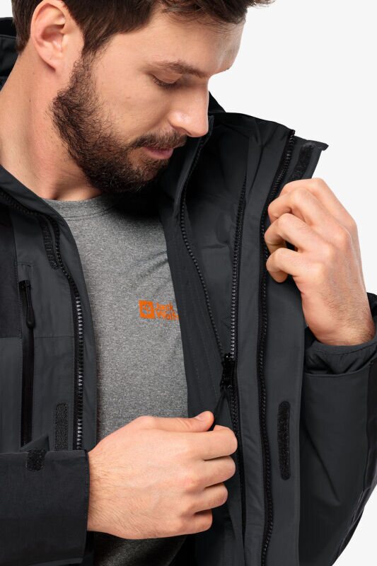 Jack Wolfskin Jasper 3In1 Erkek Gri Mont 1115261-6350 - 4