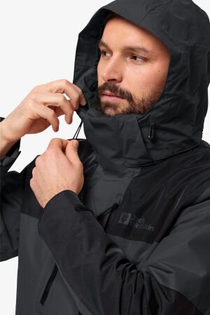 Jack Wolfskin Jasper 3In1 Erkek Gri Mont 1115261-6350 - 5