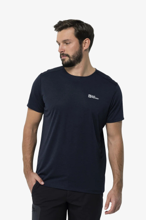 Jack Wolfskın Jwp T Erkek Mavi T-Shirt 1806646-1010 - Jack Wolfskin
