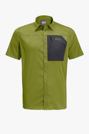 Jack Wolfskin Kenovo Iı S/S M Erkek Sarı Gömlek 1403721-4131 - Jack Wolfskin