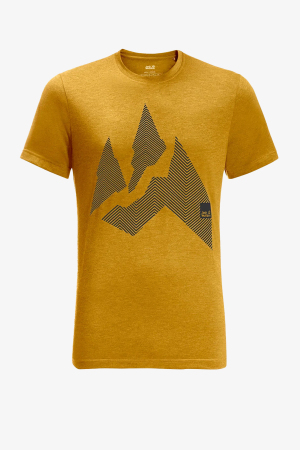 Jack Wolfskin Nature Mountaın T M Erkek Sarı T-Shirt 1808611-3015 - Jack Wolfskin