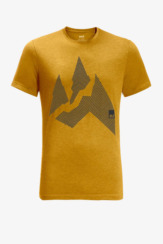 Jack Wolfskin Nature Mountaın T M Erkek Sarı T-Shirt 1808611-3015 - 1