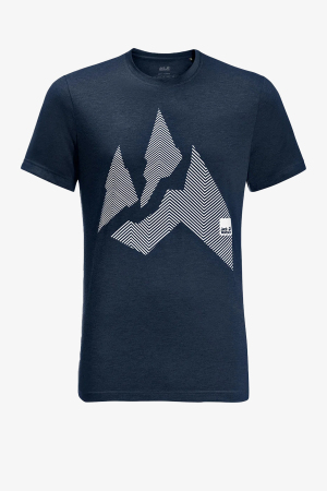 Jack Wolfskın Natureountaın T Erkek Lacivert T-Shirt 1808611-1024 - Jack Wolfskin