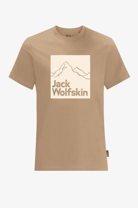 Jack Wolfskin Nd T M Erkek Bej T-Shirt 1809021-5156 - 1