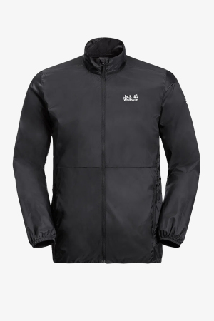 Jack Wolfskin Pack & Go Indshell M Erkek Siyah Ceket 1307281-6000 - Jack Wolfskin