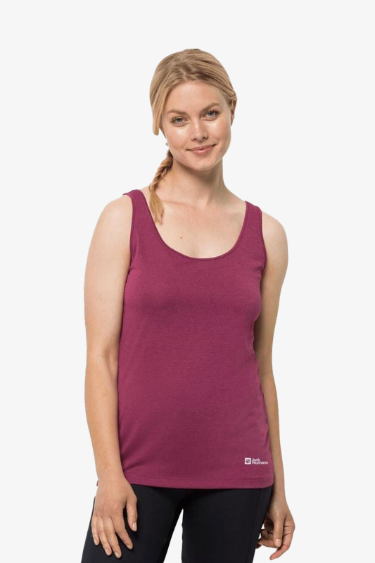 Jack Wolfskın Pack & Go Tank Kadın Kırmızı Atlet 1807283-2198 - 1