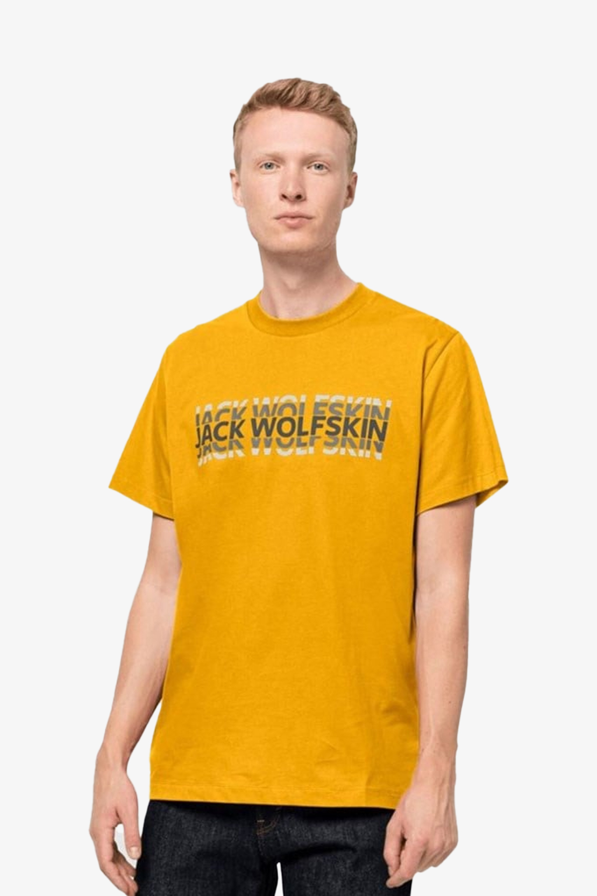 Jack Wolfskin Strobe T M Erkek Sarı T-Shirt 1808591-3802