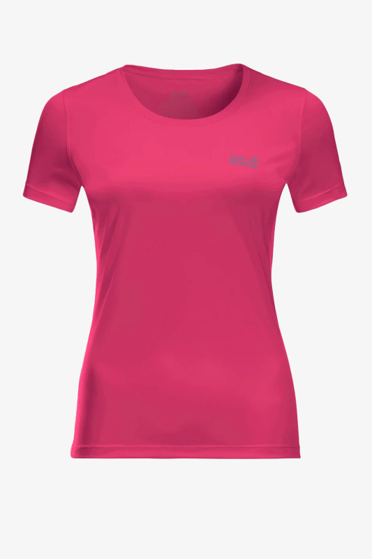 Jack Wolfskın Tech T Kadın Pembe T-Shirt 1807121-2601 - 1