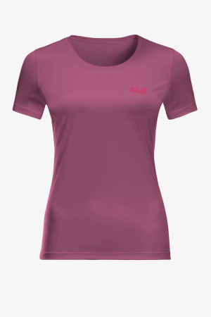 Jack Wolfskin Tech T Kadın Mor T-Shirt 1807121-2094 - Jack Wolfskin