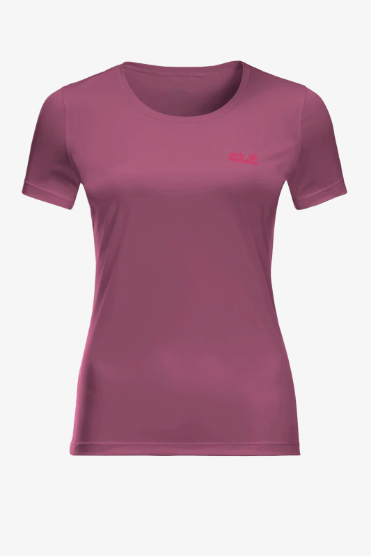 Jack Wolfskin Tech T Kadın Mor T-Shirt 1807121-2094 - 1