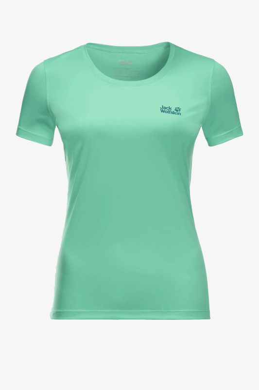 Jack Wolfskin Tech T Kadın Yeşil T-Shirt 1807121-4076 - 1