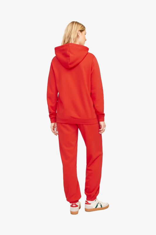 JJXX Jxabbie Kadın Kırmızı Sweatshirt 12223961-FieryRed - 4