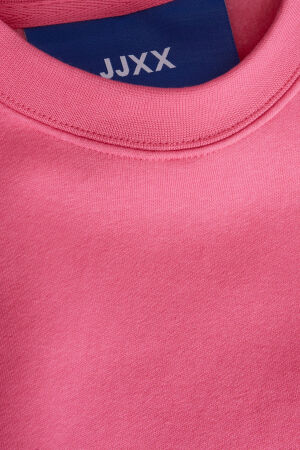 JJXX Jxabbie Rlx Kadın Pembe Sweatshirt 12223962-CarmineRose - 5