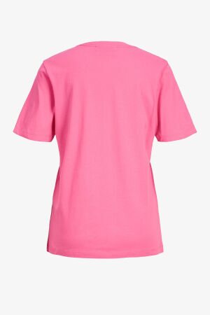 JJXX Jxanna Kadın Pembe T-Shirt 12206974-Carminerose - 4