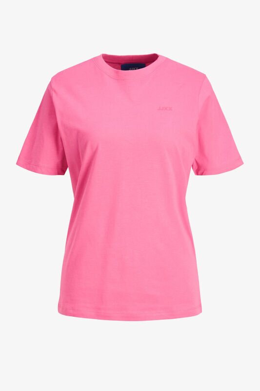 JJXX Jxanna Kadın Pembe T-Shirt 12206974-Carminerose - 3