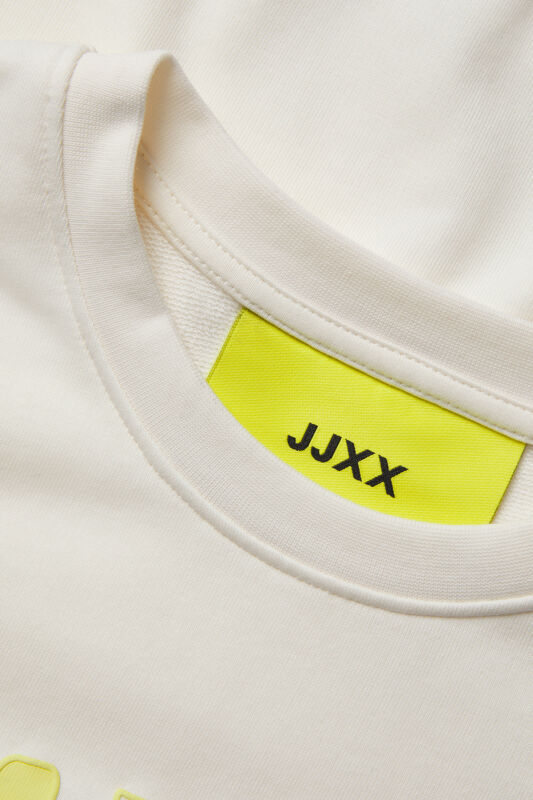 JJXX Jxava Kadın Beyaz Sweatshirt 12264230-Vanilla Ice - 4