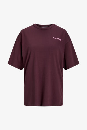 JJXX Jxcarol Kadın Bordo T-Shirt 12259864-Sassafras - 3