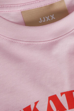 JJXX Jxdelilah Reg Kadın Pembe T-Shirt 12256027-PinkLady - 3